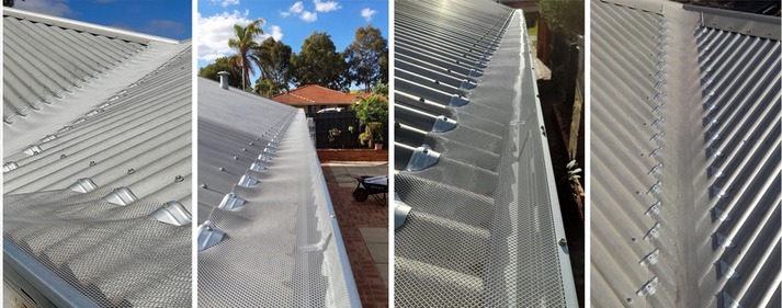 Image showing new gutters and Gutter guards in Perth WA guard